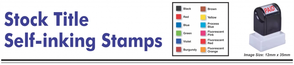 Stock Title Stamps