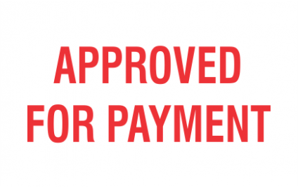 APPROVED FOR PAYMENT